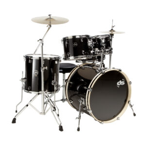 ds DRUM DSX BLACK SPARKLE STUDIO- Ακουστικά Ντραμς με Πιατίνια, Κάσα 20", Μαύρα